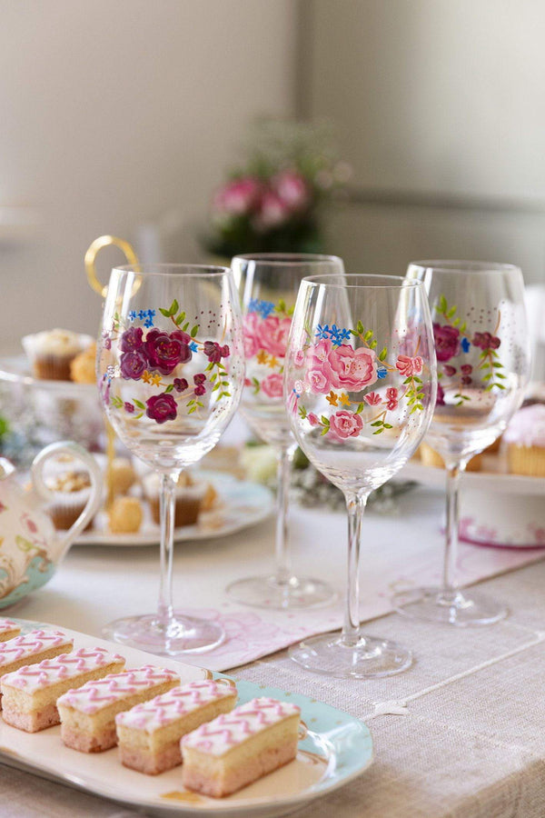 Carraig Donn Rosa Belle Wine Glass Set of 4