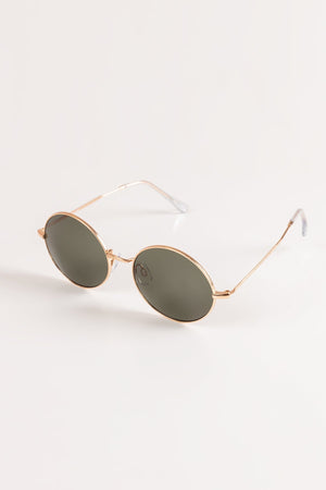 Carraig Donn Round Gold Frame Sunglasses
