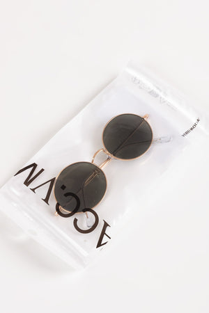 Carraig Donn Round Gold Frame Sunglasses