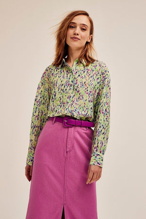 Carraig Donn Ruttens Shirt in Green Print