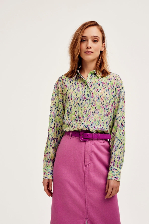 Carraig Donn Ruttens Shirt in Green Print