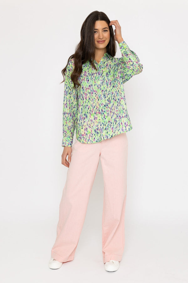 Carraig Donn Ruttens Shirt in Green Print