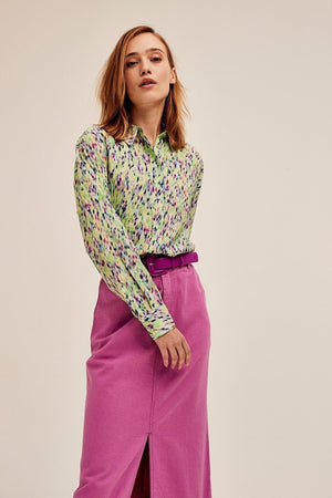 Carraig Donn Ruttens Shirt in Green Print