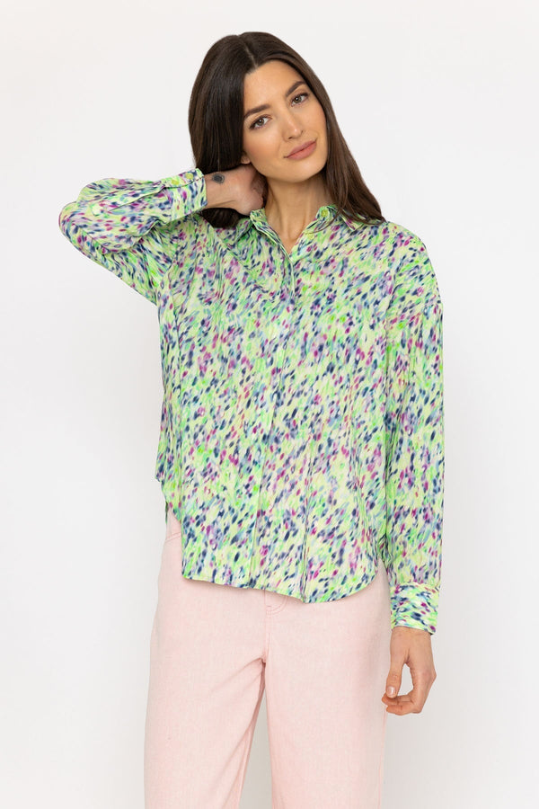 Carraig Donn Ruttens Shirt in Green Print