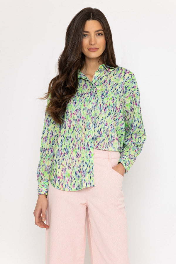 Carraig Donn Ruttens Shirt in Green Print