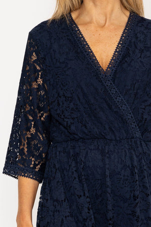 Carraig Donn Sally Midi Dress in Navy