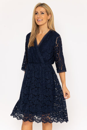 Carraig Donn Sally Midi Dress in Navy