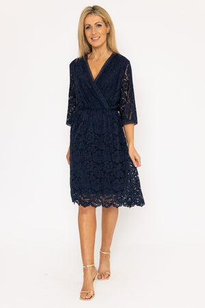 Carraig Donn Sally Midi Dress in Navy