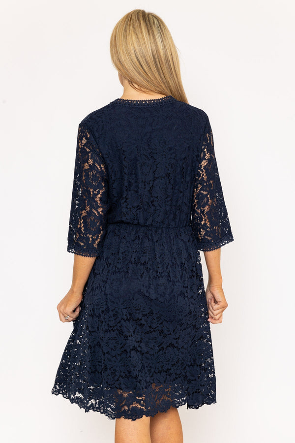 Carraig Donn Sally Midi Dress in Navy