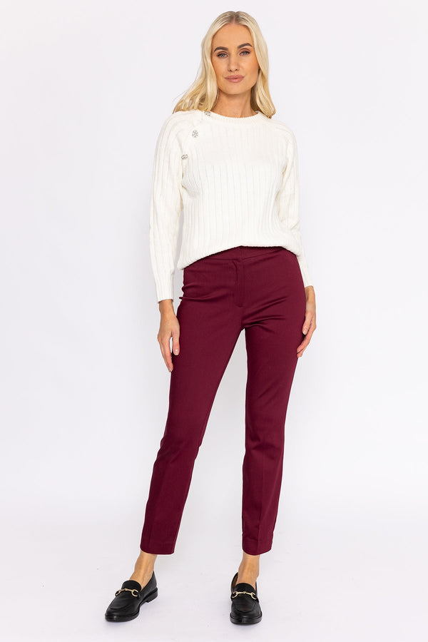 Carraig Donn Sateen Pant in Plum