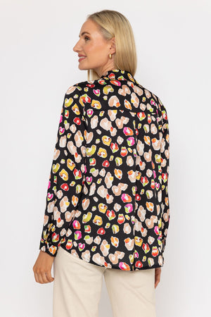 Carraig Donn Sateen Shirt in Black Print
