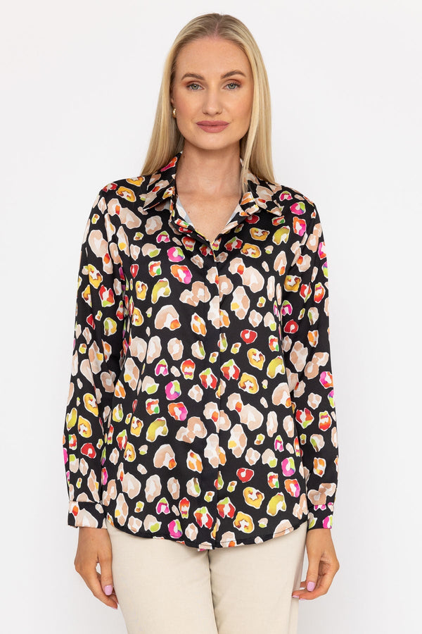 Carraig Donn Sateen Shirt in Black Print