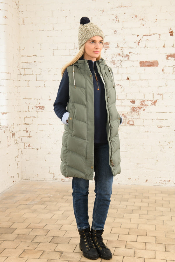 Carraig Donn Savannah Gilet in Khaki