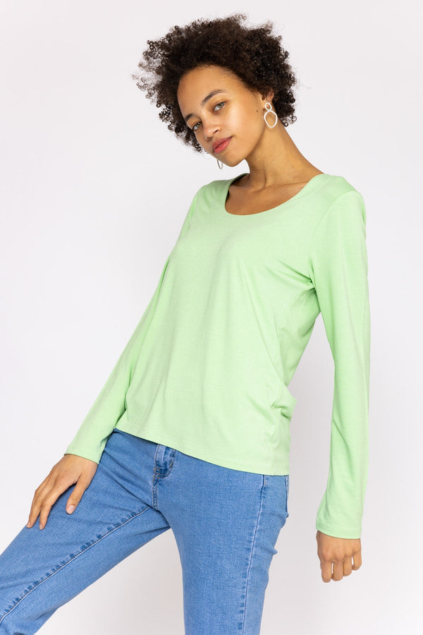 Carraig Donn Scoop Neck Tee in Mint