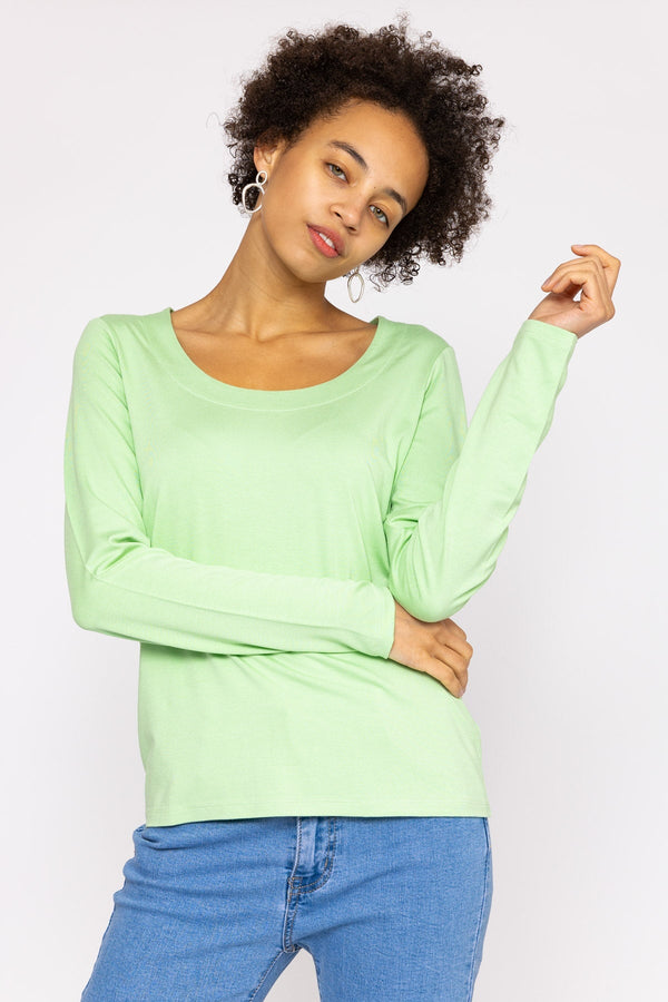 Carraig Donn Scoop Neck Tee in Mint