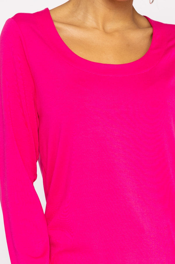 Carraig Donn Scoop Neck Tee in Pink