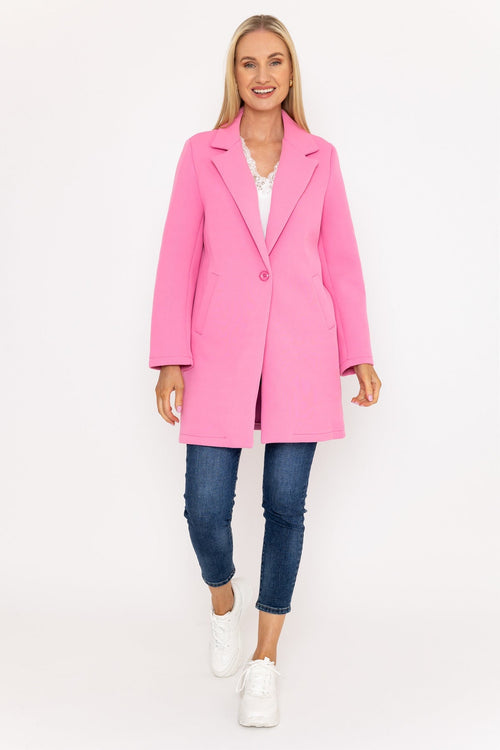 Scuba Coat in Pink
