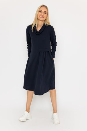 Carraig Donn Scuba Roll Neck Midi Dress