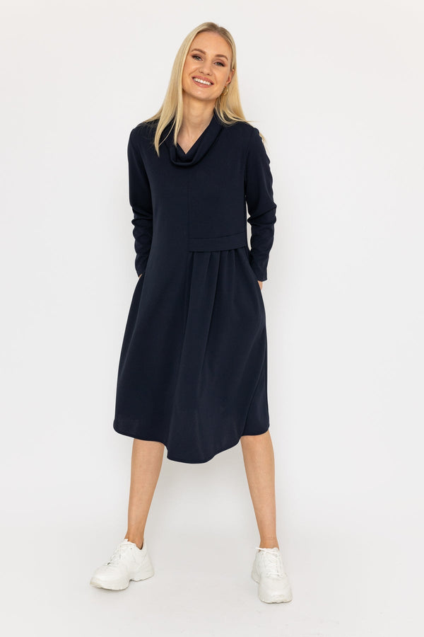 Carraig Donn Scuba Roll Neck Midi Dress