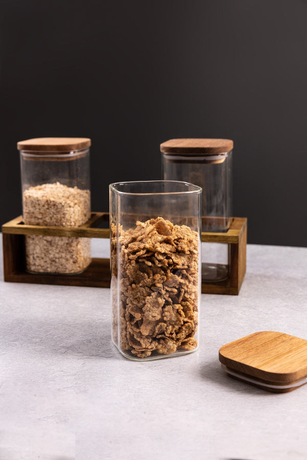Carraig Donn Set Of 3 Lidded Storage Jars