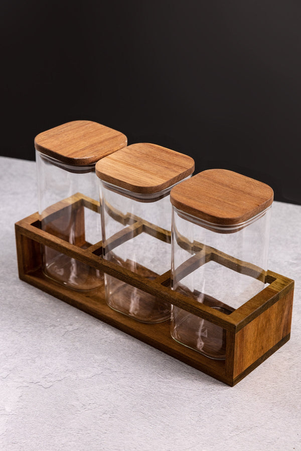 Carraig Donn Set Of 3 Lidded Storage Jars