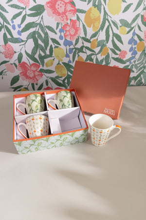 Carraig Donn Set Of 4 Country Chic Mugs