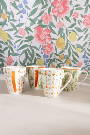 Carraig Donn Set Of 4 Country Chic Mugs