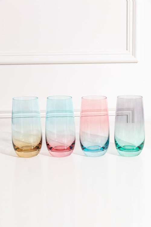 Set of 4 Lustre Hiball Glasses
