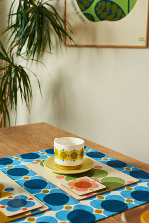 Carraig Donn Set of 6 Cork Coasters - Atomic Flower