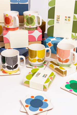 Carraig Donn Set of 6 Cork Coasters - Atomic Flower