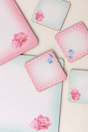 Carraig Donn Set Of 6 Rosa Belle Placemats