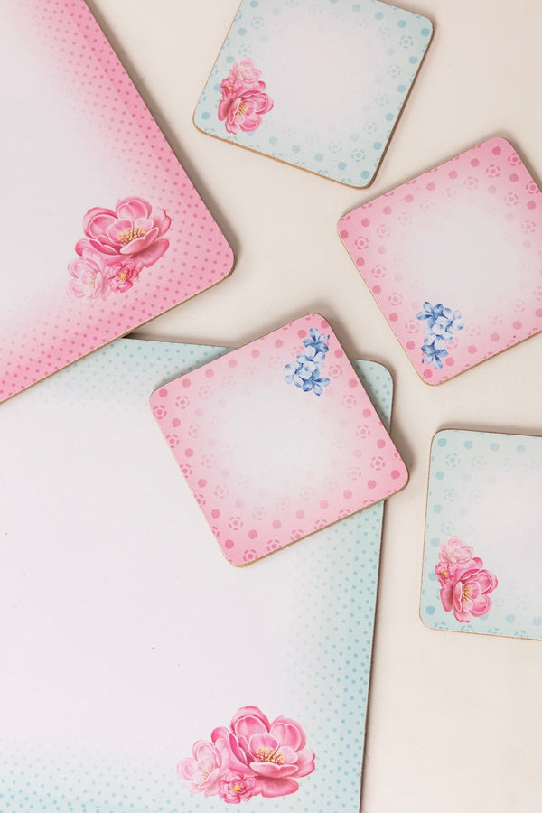 Carraig Donn Set Of 6 Rosa Belle Placemats