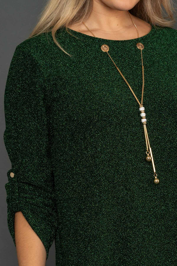 Carraig Donn Shimmer Top in Green