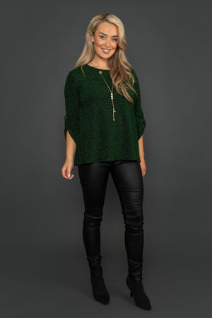 Carraig Donn Shimmer Top in Green