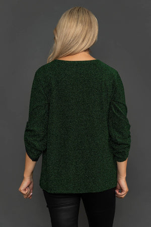 Carraig Donn Shimmer Top in Green