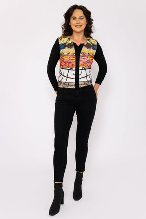 Carraig Donn Short Zip Jeans in Black