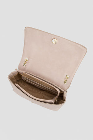 Carraig Donn Shoulder Bag with Chain Strap in Cream
