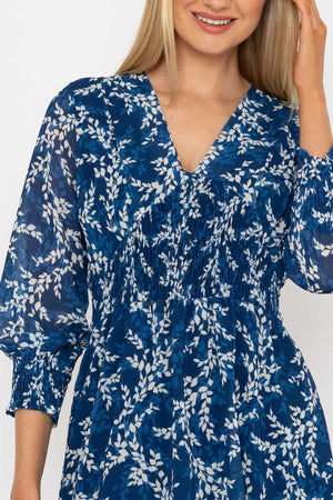 Carraig Donn Sienna Navy Knee Length Dress