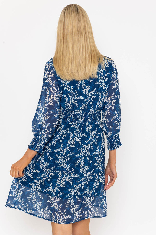 Carraig Donn Sienna Navy Knee Length Dress