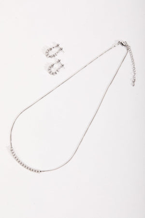 Carraig Donn Silver Beaded Necklace