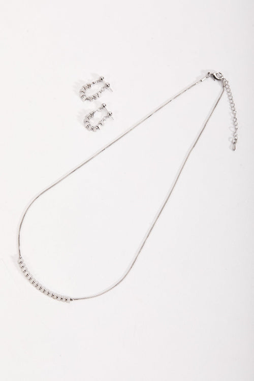 Carraig Donn Silver Beaded Necklace
