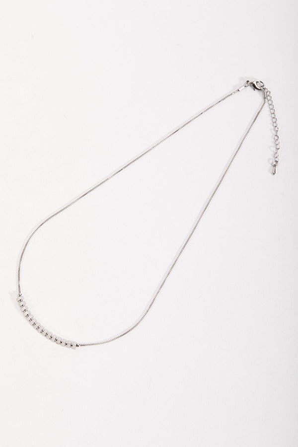 Carraig Donn Silver Beaded Necklace
