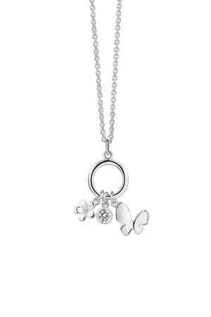 Carraig Donn Silver Butterfly Charm Pendant