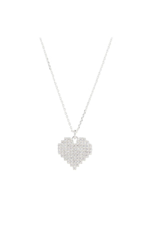Carraig Donn Silver Cut Out Heart Pendant
