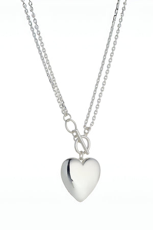 Carraig Donn Silver Heart Necklace