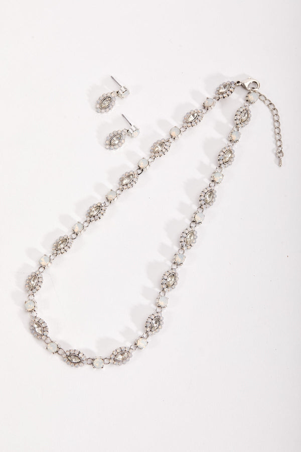 Carraig Donn Silver Opal Necklace