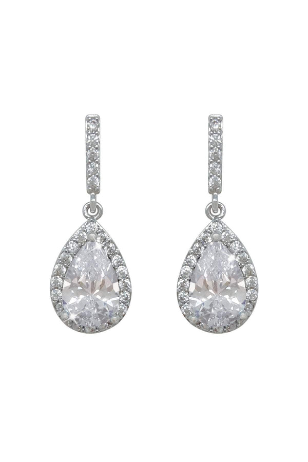 Carraig Donn Silver Pear Shape Earrings