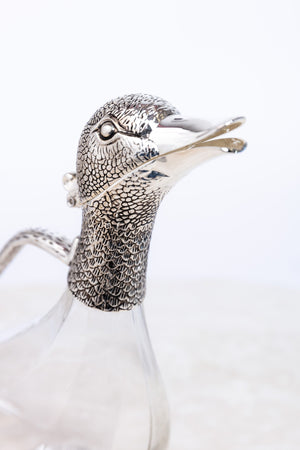 Carraig Donn Silver Plated Duck Wine Decanter