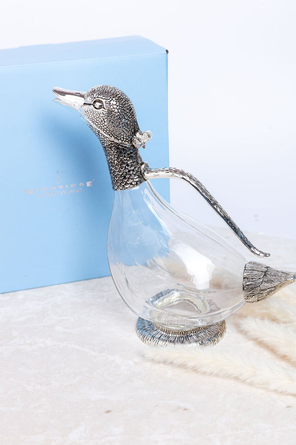 Carraig Donn Silver Plated Duck Wine Decanter