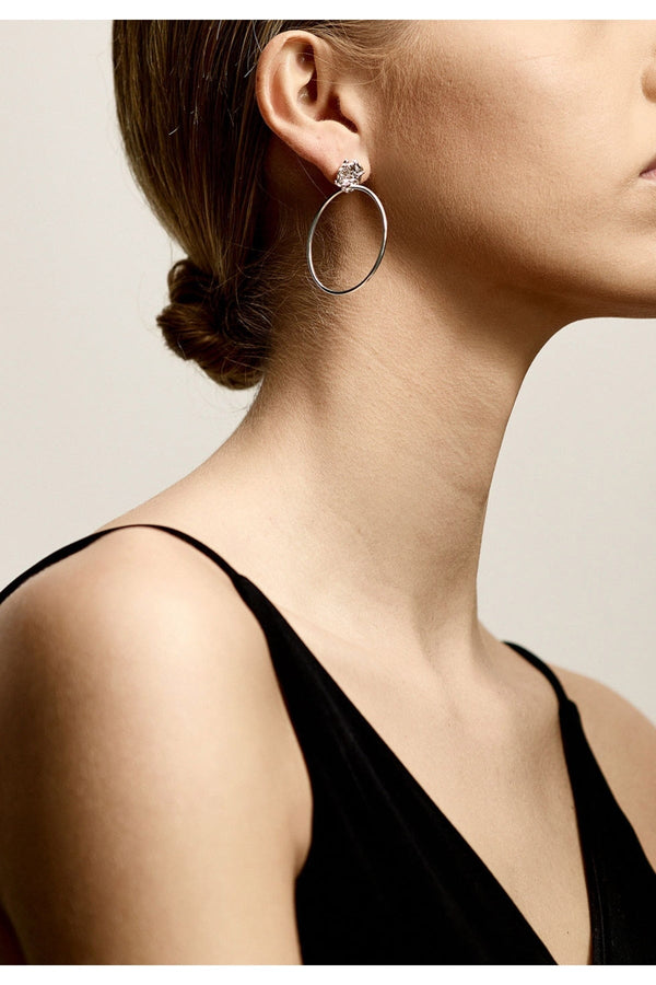 Carraig Donn Silver Plated Hoop Earrings